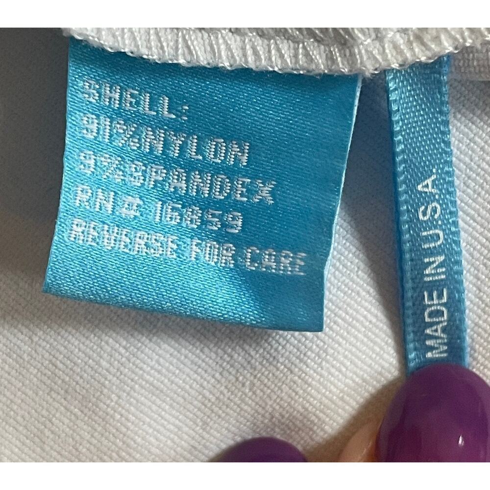 J. McLaughlin Bedford  White 1/4 Zip Sleeveless Tennis/Golf Top -Size Small - Picture 12 of 15